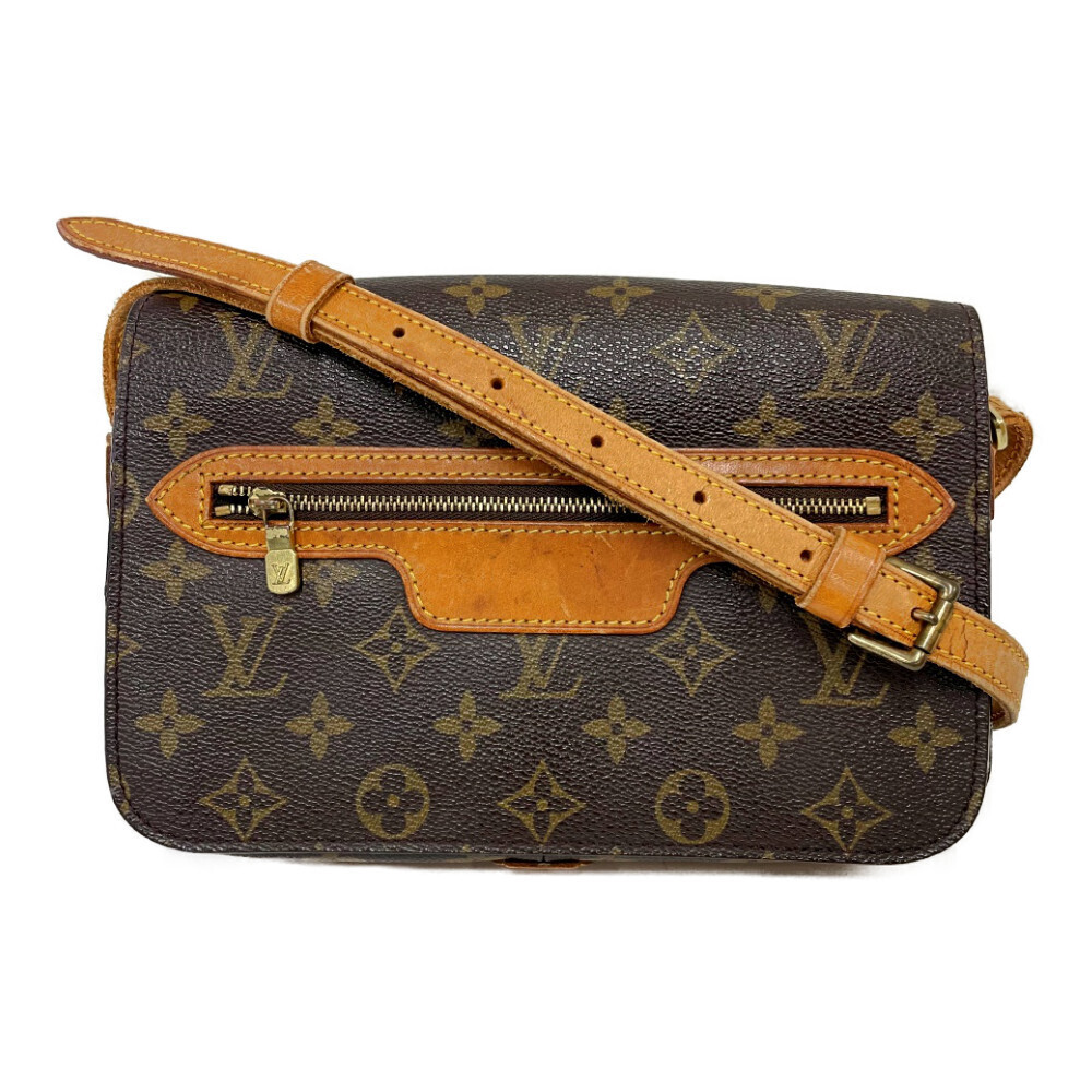 LOUIS VUITTON Monogram Saint Germain Shoulder Bag Brown